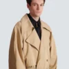 Cotton canvas trench coat