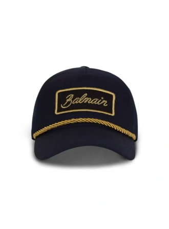 Cotton cap with cord