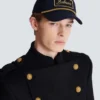 Cotton cap with cord Cotton cap with cord