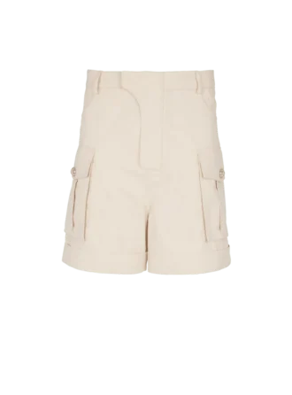 Cotton cargo Bermuda shorts