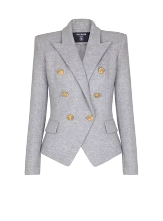 Cotton knit 6-buttons jacket