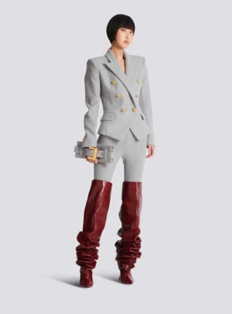 Cotton knit 6-buttons jacket