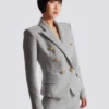 Cotton knit 6-buttons jacket Cotton knit 6-buttons jacket