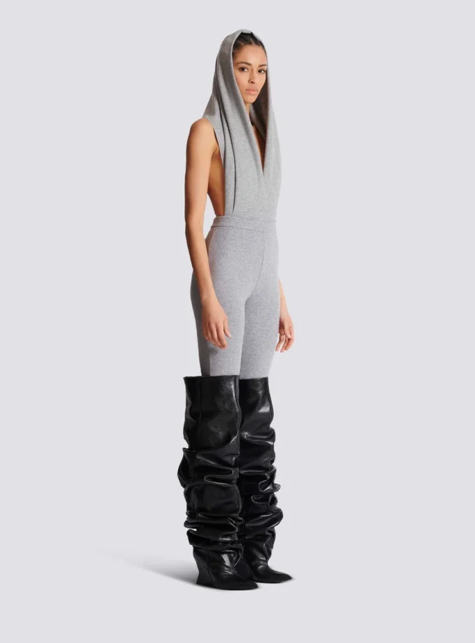 Cotton knit leggings