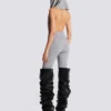 Cotton knit leggings