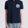 Cotton polo shirt with Écusson print Cotton polo shirt with Écusson print