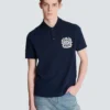 Cotton polo shirt with Écusson print Cotton polo shirt with Écusson print