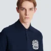 Cotton polo shirt with Écusson print Cotton polo shirt with Écusson print