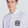 Cotton polo shirt with Écusson print Cotton polo shirt with Écusson print