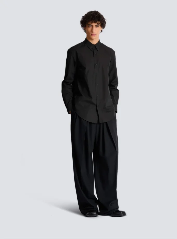 Cotton poplin shirt