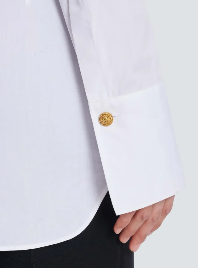Cotton poplin shirt