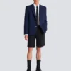 Cotton twill 2-buttons jacket