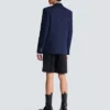 Cotton twill 2-buttons jacket