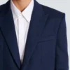 Cotton twill 2-buttons jacket