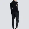 Crepe 6-buttons jacket with embroidered patches Crepe 6-buttons jacket with embroidered patches