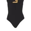 Crepe bustier bodysuit with belt detail