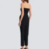 Crepe bustier bodysuit with belt detail