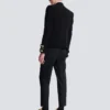 Crepe spencer jacket with embroidered frogging Crepe spencer jacket with embroidered frogging