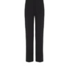 Crepe straight-leg tailored trousers