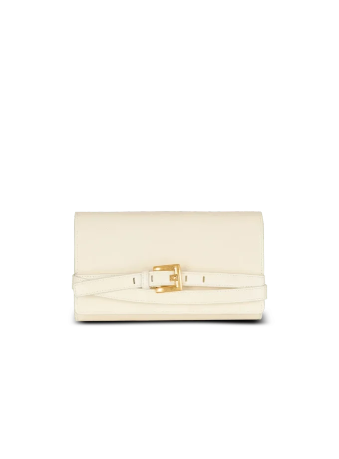 Crinkled leather wallet with Shuffle chain Crinkled leather wallet with Shuffle chain
