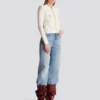 Crocodile knit jacket