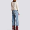 Crocodile knit jacket