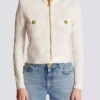 Crocodile knit jacket