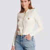 Crocodile knit jacket