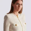 Crocodile knit jacket