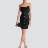 Crocodile-look pencil skirt