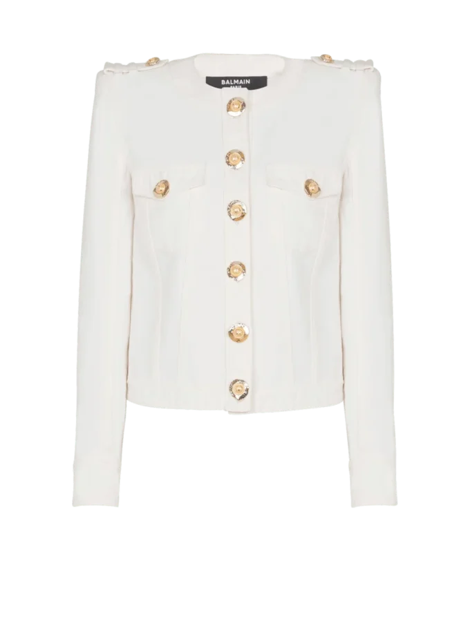 Cropped cotton canvas jacket Cropped cotton canvas jacket