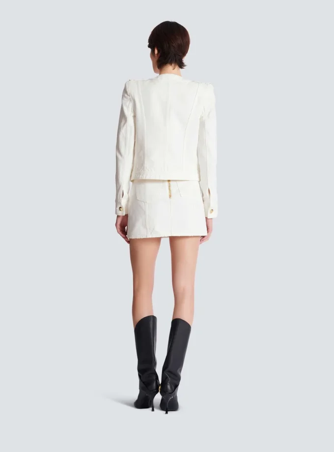 Cropped cotton canvas jacket Cropped cotton canvas jacket