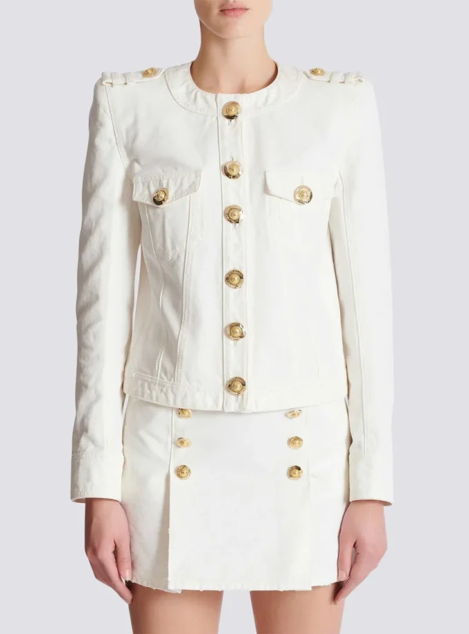 Cropped cotton canvas jacket Cropped cotton canvas jacket