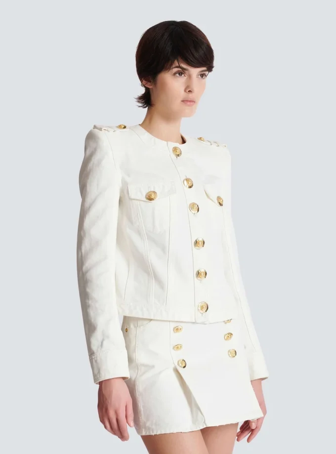 Cropped cotton canvas jacket Cropped cotton canvas jacket