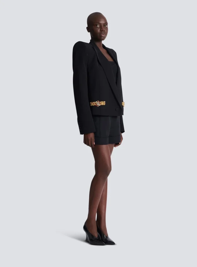 Cropped embroidered jacket Cropped embroidered jacket
