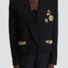 Cropped embroidered jacket Cropped embroidered jacket