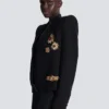 Cropped embroidered jacket Cropped embroidered jacket