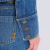 Cropped faded denim jacket Cropped faded denim jacket