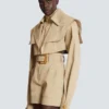 Cropped gabardine jacket Cropped gabardine jacket