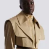 Cropped gabardine jacket Cropped gabardine jacket