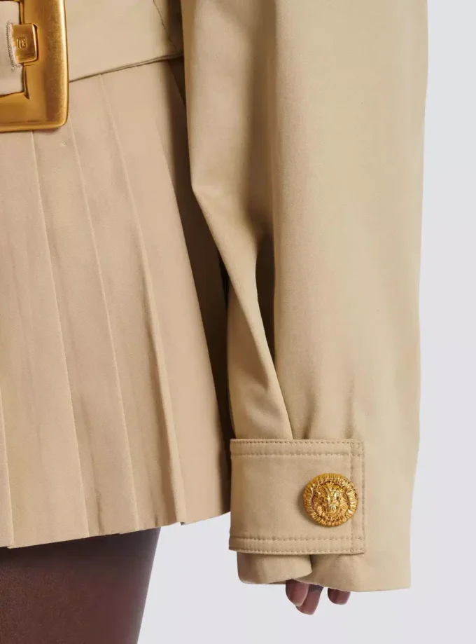 Cropped gabardine jacket Cropped gabardine jacket