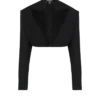 Cropped grain de poudre jacket Cropped grain de poudre jacket