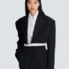 Cropped grain de poudre jacket Cropped grain de poudre jacket