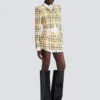 Cropped jacket in glitter tweed Cropped jacket in glitter tweed