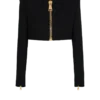 Cropped jacket in grain de poudre wool Cropped jacket in grain de poudre wool
