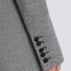Cropped jacket in Prince of Wales jacquard Cropped jacket in Prince of Wales jacquard
