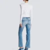 Cropped knit cardigan