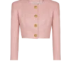 Cropped lambskin jacket