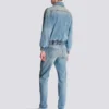 Cropped lined denim jacket Cropped lined denim jacket