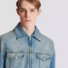 Cropped lined denim jacket Cropped lined denim jacket